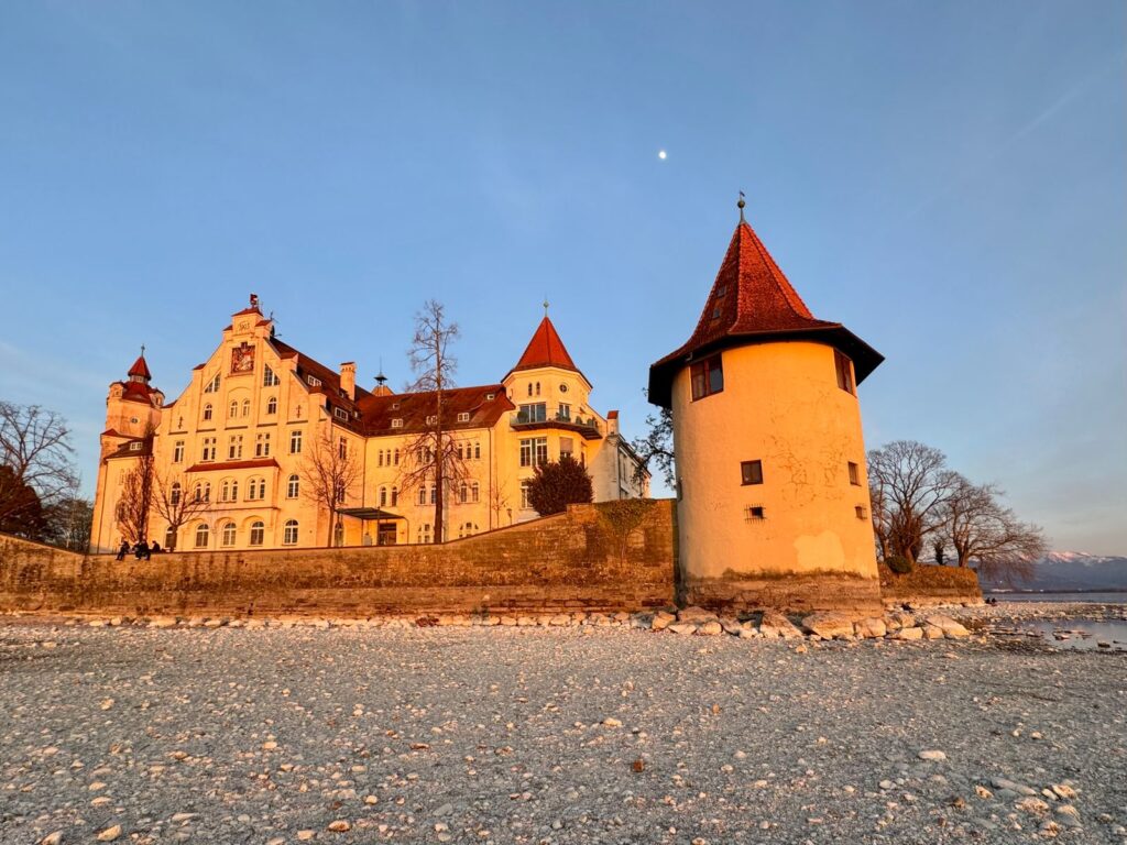 Der niedrige Bodenseepegel.