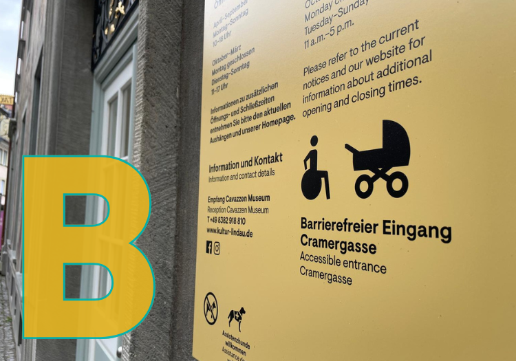 Eine Schild an einem Haus