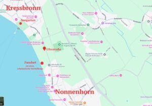 Karte mit Beschriftungen