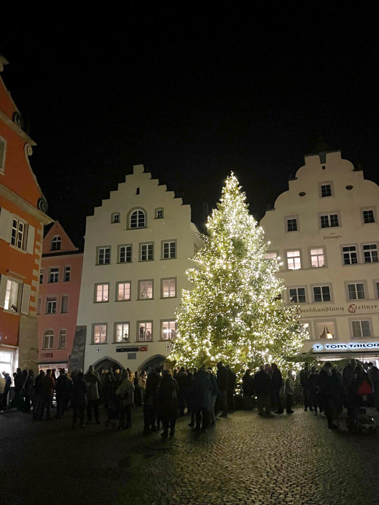 Leuchtender Christbaum